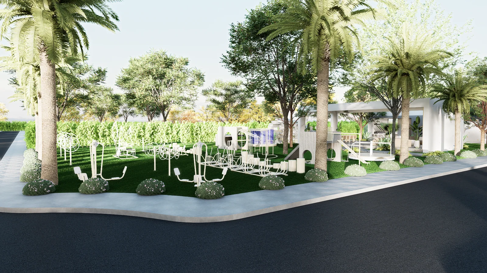 Gimnasio biosaludable y juegos